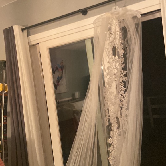 4 meter veil ivory